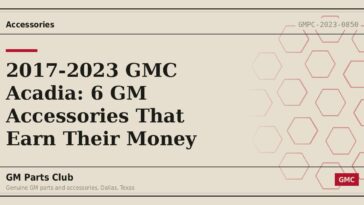 2017-2023 GMC Acadia: 6 GM Accessories That Earn Their Money - GM Parts Club