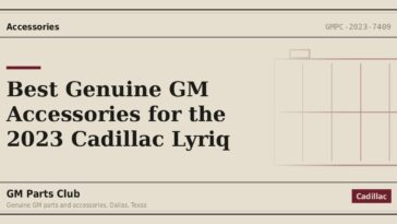 Best Genuine GM Accessories for the 2023 Cadillac Lyriq - GM Parts Club