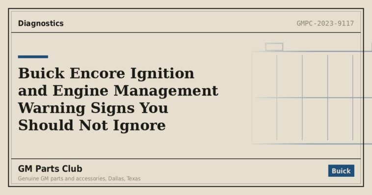 Buick Encore Ignition and Engine Management Warning Signs You Should Not Ignore - GM Parts Club