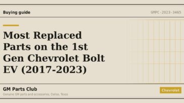 Most Replaced Parts on the 1st Gen Chevrolet Bolt EV (2017-2023) - GM Parts Club
