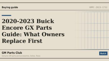 2020-2023 Buick Encore GX Parts Guide: What Owners Replace First - GM Parts Club