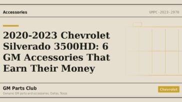 2020-2023 Chevrolet Silverado 3500HD: 6 GM Accessories That Earn Their Money - GM Parts Club