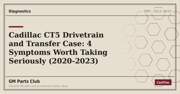 Cadillac CT5 Drivetrain and Transfer Case: 4 Symptoms Worth Taking Seriously (2020-2023) - GM Parts Club
