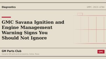 GMC Savana Ignition and Engine Management Warning Signs You Should Not Ignore - GM Parts Club