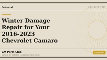 Winter Damage Repair for Your 2016-2023 Chevrolet Camaro - GM Parts Club