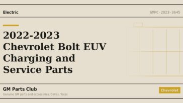 2022-2023 Chevrolet Bolt EUV Charging and Service Parts - GM Parts Club