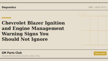 Chevrolet Blazer Ignition and Engine Management Warning Signs You Should Not Ignore - GM Parts Club