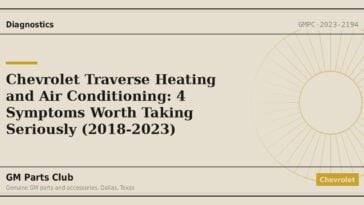 Chevrolet Traverse Heating and Air Conditioning: 4 Symptoms Worth Taking Seriously (2018-2023) - GM Parts Club