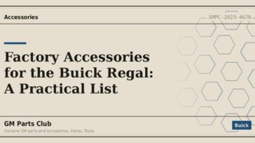 Factory Accessories for the Buick Regal: A Practical List - GM Parts Club