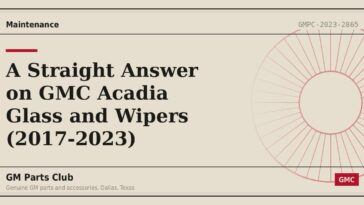 A Straight Answer on GMC Acadia Glass and Wipers (2017-2023) - GM Parts Club