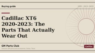 Cadillac XT6 2020-2023: The Parts That Actually Wear Out - GM Parts Club