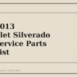 2007-2013 Chevrolet Silverado 1500 Service Parts Checklist - GM Parts Club