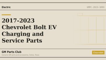 2017-2023 Chevrolet Bolt EV Charging and Service Parts - GM Parts Club