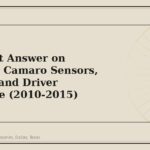 A Straight Answer on Chevrolet Camaro Sensors, Cameras and Driver Assistance (2010-2015) - GM Parts Club