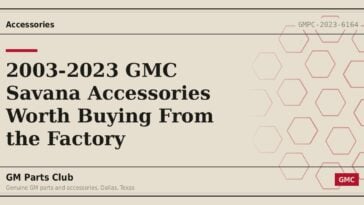 2003-2023 GMC Savana Accessories Worth Buying From the Factory - GM Parts Club