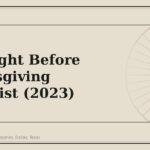 The Night Before Thanksgiving Checklist (2023) - GM Parts Club