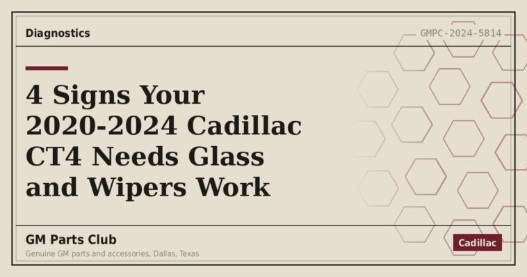 4 Signs Your 2020-2024 Cadillac CT4 Needs Glass and Wipers Work - GM Parts Club