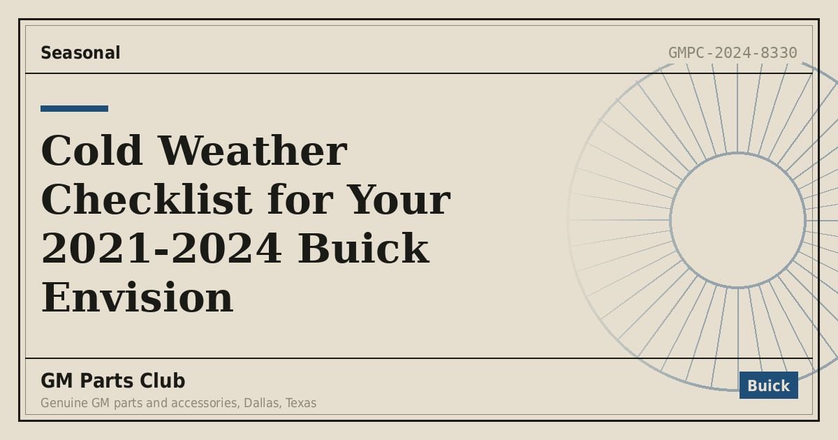 Cold Weather Checklist for Your 2021-2024 Buick Envision - GM Parts Club