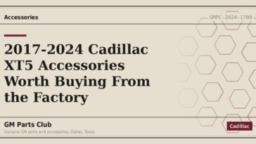 2017-2024 Cadillac XT5 Accessories Worth Buying From the Factory - GM Parts Club