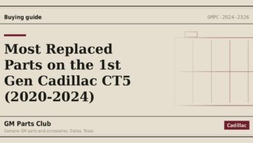 Most Replaced Parts on the 1st Gen Cadillac CT5 (2020-2024) - GM Parts Club