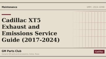 Cadillac XT5 Exhaust and Emissions Service Guide (2017-2024) - GM Parts Club