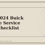 2018-2024 Buick Enclave Service Parts Checklist - GM Parts Club