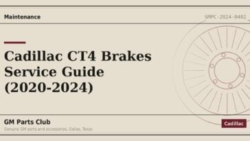 Cadillac CT4 Brakes Service Guide (2020-2024) - GM Parts Club
