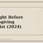 The Night Before Thanksgiving Checklist (2024) - GM Parts Club