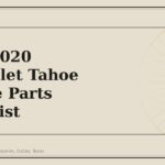 2015-2020 Chevrolet Tahoe Service Parts Checklist - GM Parts Club