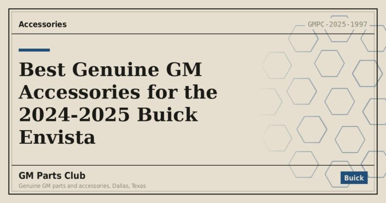 Best Genuine GM Accessories for the 2024-2025 Buick Envista - GM Parts Club