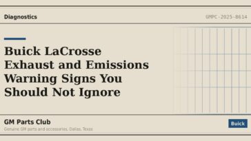 Buick LaCrosse Exhaust and Emissions Warning Signs You Should Not Ignore - GM Parts Club