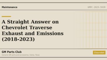 A Straight Answer on Chevrolet Traverse Exhaust and Emissions (2018-2023) - GM Parts Club