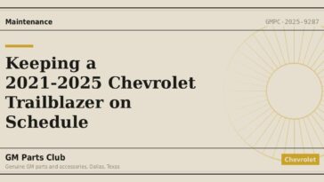 Keeping a 2021-2025 Chevrolet Trailblazer on Schedule - GM Parts Club