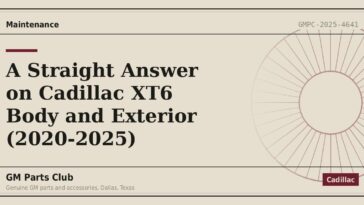 A Straight Answer on Cadillac XT6 Body and Exterior (2020-2025) - GM Parts Club