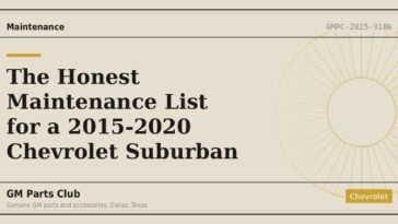 The Honest Maintenance List for a 2015-2020 Chevrolet Suburban - GM Parts Club