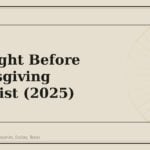 The Night Before Thanksgiving Checklist (2025) - GM Parts Club