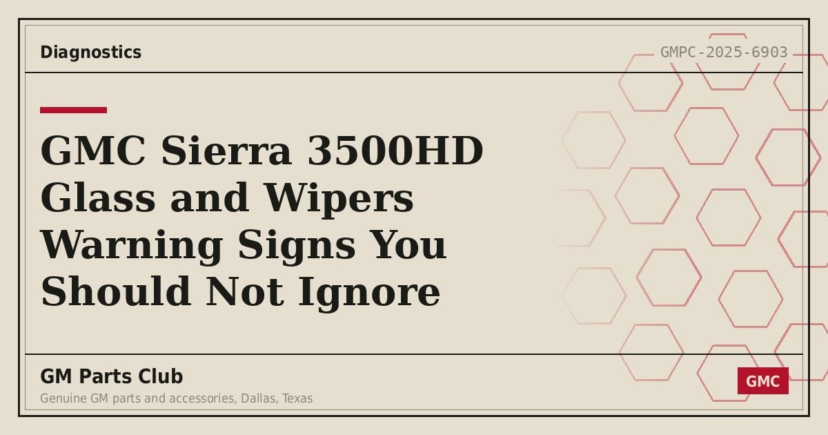 GMC Sierra 3500HD Glass and Wipers Warning Signs You Should Not Ignore - GM Parts Club