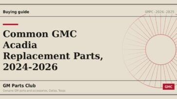 Common GMC Acadia Replacement Parts, 2024-2026 - GM Parts Club