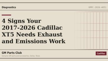 4 Signs Your 2017-2026 Cadillac XT5 Needs Exhaust and Emissions Work - GM Parts Club