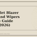 Chevrolet Blazer Glass and Wipers Service Guide (2019-2026) - GM Parts Club