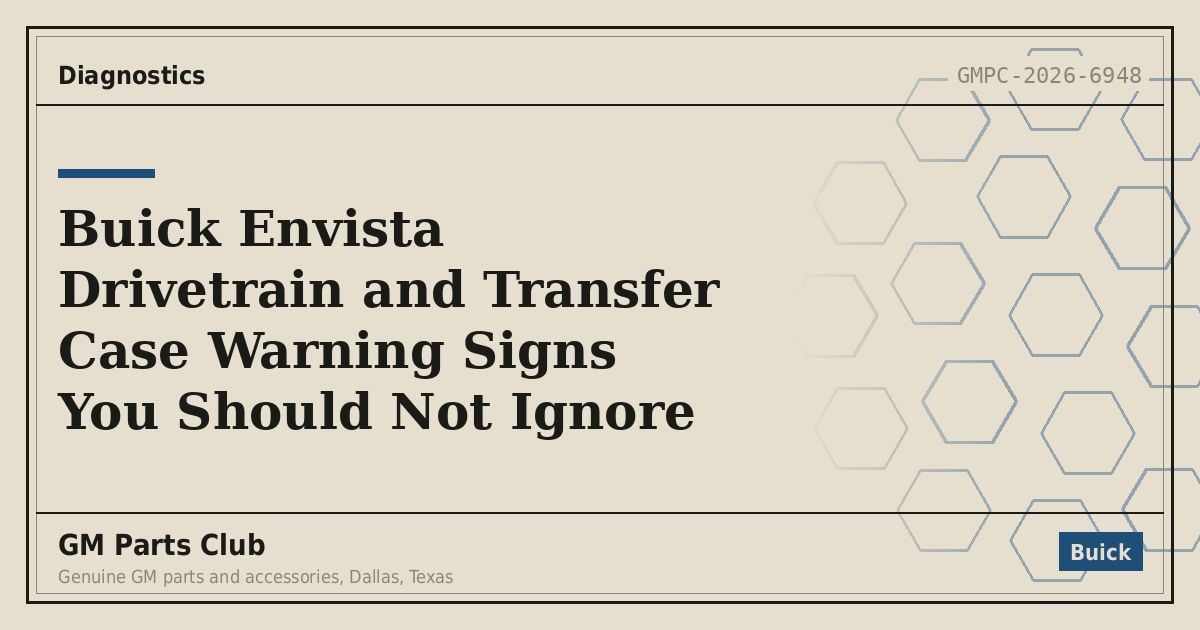 Buick Envista Drivetrain and Transfer Case Warning Signs You Should Not Ignore - GM Parts Club