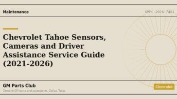 Chevrolet Tahoe Sensors, Cameras and Driver Assistance Service Guide (2021-2026) - GM Parts Club