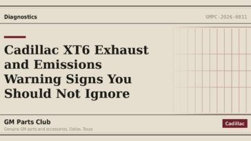 Cadillac XT6 Exhaust and Emissions Warning Signs You Should Not Ignore - GM Parts Club