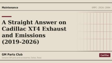 A Straight Answer on Cadillac XT4 Exhaust and Emissions (2019-2026) - GM Parts Club