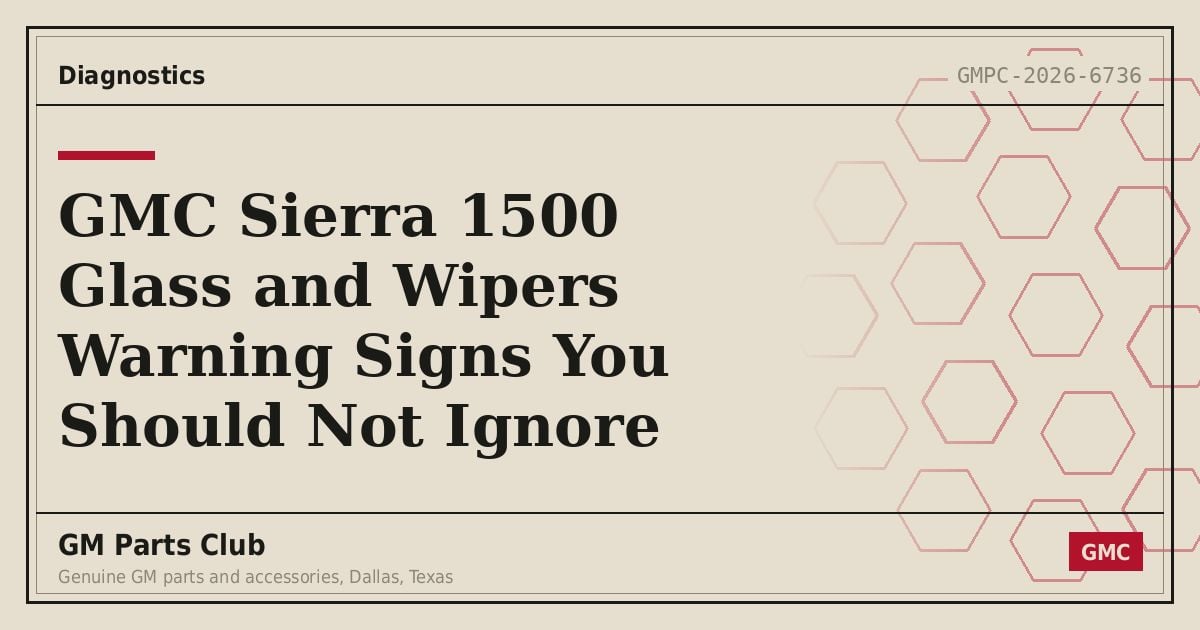 GMC Sierra 1500 Glass and Wipers Warning Signs You Should Not Ignore - GM Parts Club