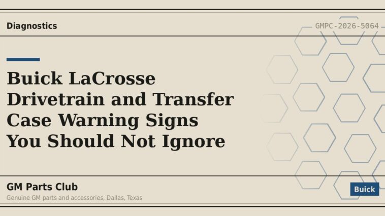 Buick LaCrosse Drivetrain and Transfer Case Warning Signs You Should Not Ignore - GM Parts Club