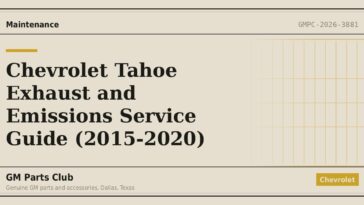 Chevrolet Tahoe Exhaust and Emissions Service Guide (2015-2020) - GM Parts Club