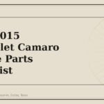 2010-2015 Chevrolet Camaro Service Parts Checklist - GM Parts Club
